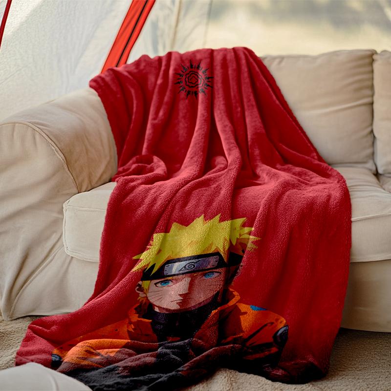 1pc Easy-Care Naruto Blanket, Perfect for Couch, Bed, Home, Travel & More, Warm & Durable Printed Blanket