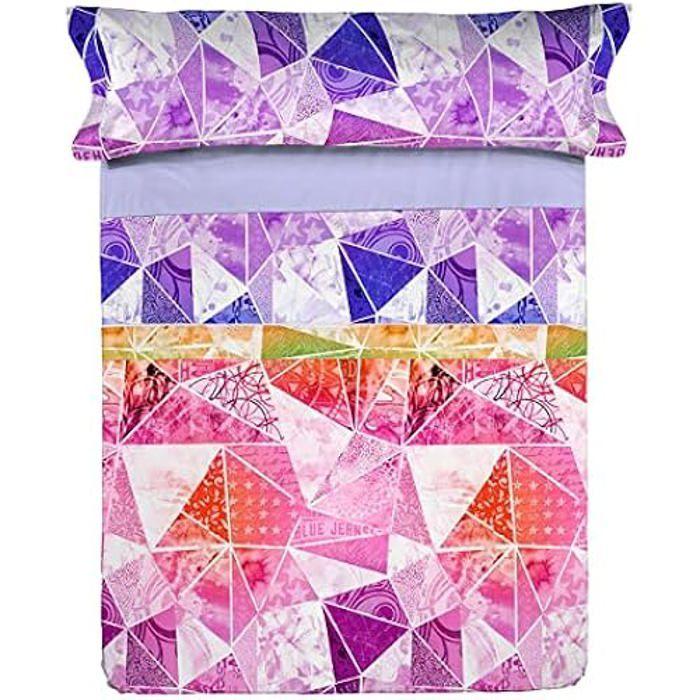 Parure de lit - Lois - Mailen - Motif imprimé - 50% coton, 50% polyester - Compatible avec matelas de 25 à 30 cm