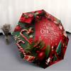 Folding Umbrella Festive Christmas Scene On Umbrella Creative Portable Folding Umbrella for Christmas and Other Holiday