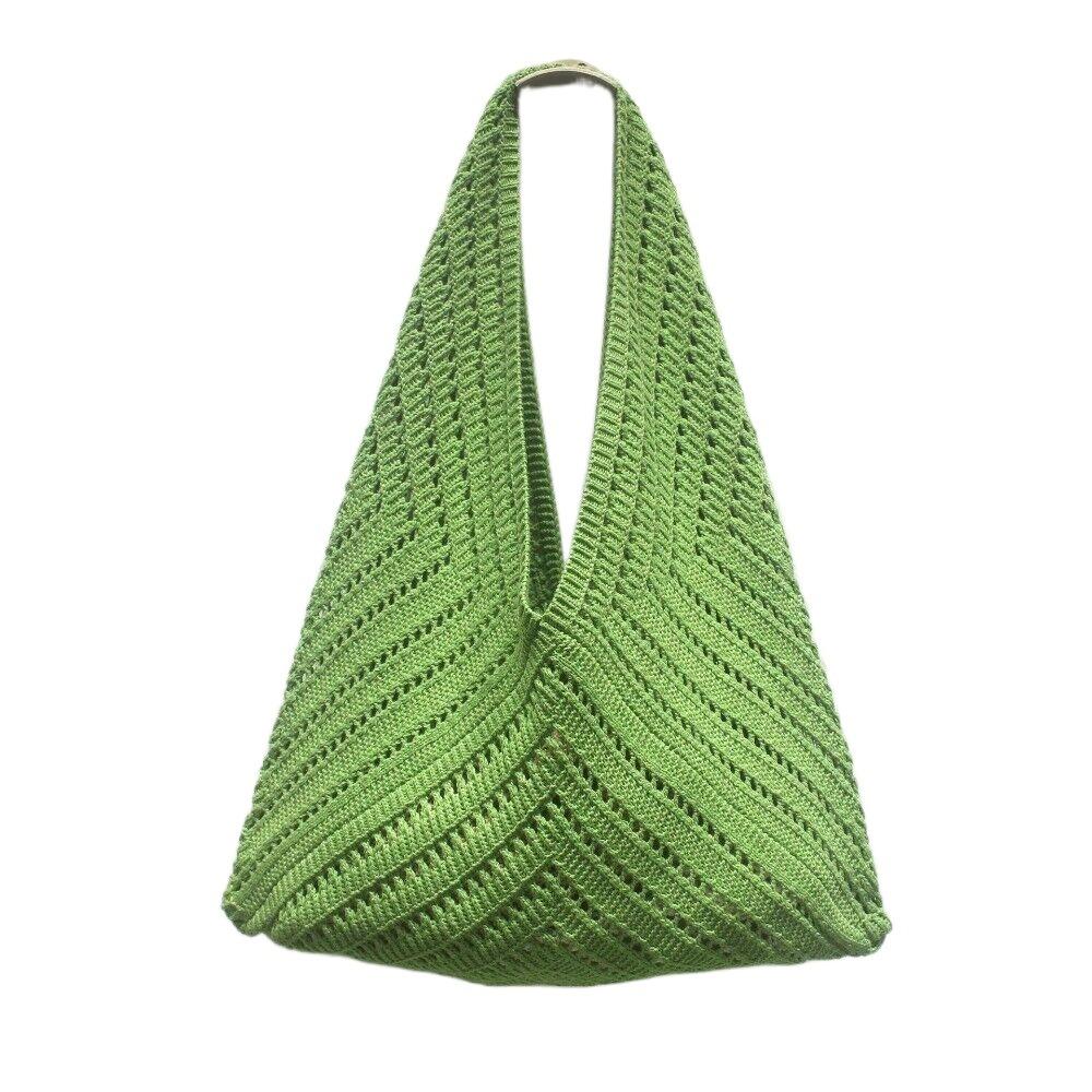 Fashion Polyester Crochet Shoulder Bags Large Capacity Handmade Tote Bag Vintage Hollow Out Handbag Girls