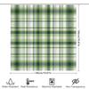 Green Plaid Shower Curtain Home Decor Bathroom Accessories Waterproof Bath Rug Set For Kids Room Decoration 180X270Cm (6Ft)