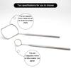1 Pcs Grafting Eyelash Extensions Checking Mirror Stainless Steel Material Hand Held Makeup Tools Supplier