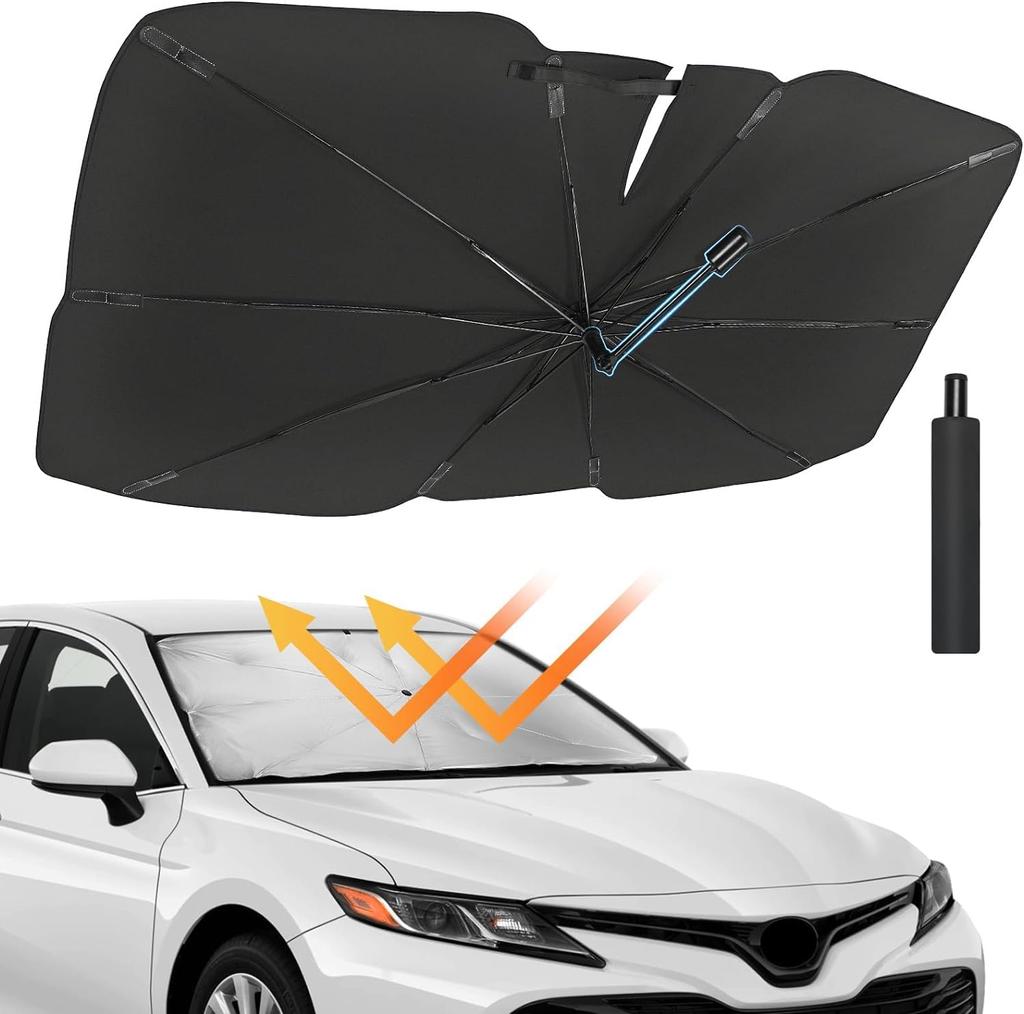 JOYTUTUS Car Sunshade with Curved Umbrella Windshield Sunshade for Dashcam Light Car Size 4405 360° Pattern, N-Van, Spacia, Taft, Every, Compatible,