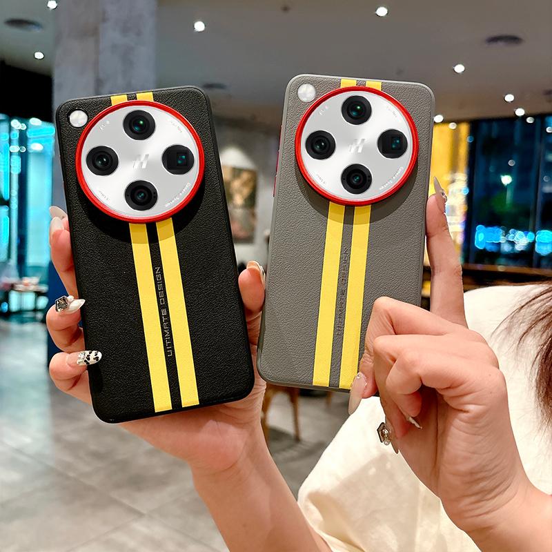 For OPPO Find X8 Ultra Case Luxury PU Leather Racetrack Protective Back Cover Case For OPPO Find X8 Pro X8S+ X8Ultra Phone Shell