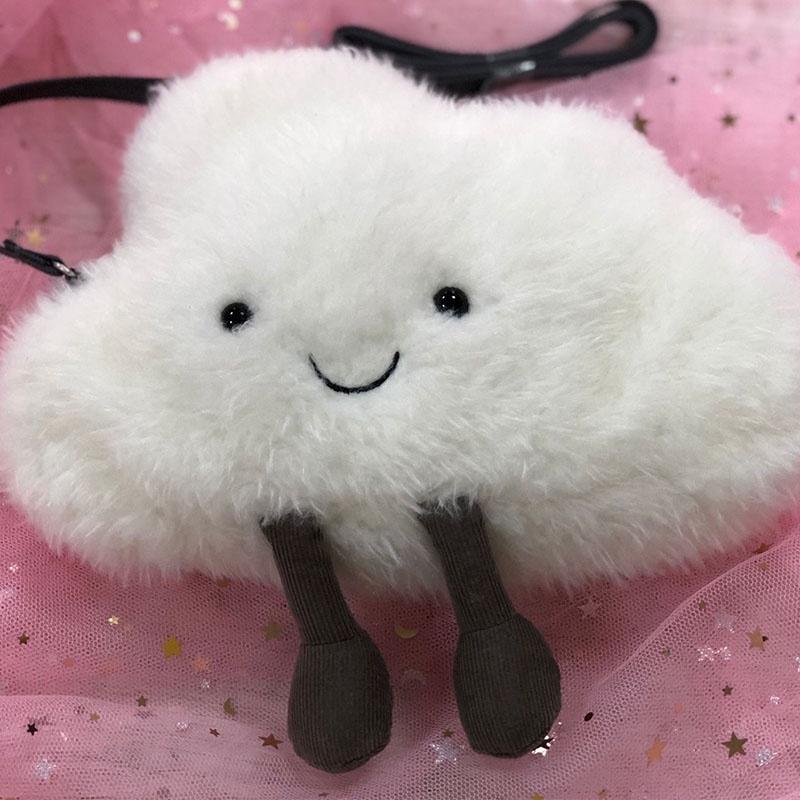 Ins-style Plush Cloud Bag Perfect For Storing Phone And Small Items