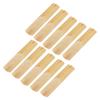 10Pcs Tenor Saxophone Reeds Musical Instrument Accessories for Beginners Wood Color