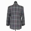 Sanyo Shokai Vintage Burberrys Skirt Suit Blazer Women's 9AR Purple Check Pattern Set Up(USED)
