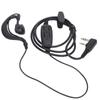 Walkie Talkie Earpiece Dual PTT Headset with Earplug Sleeve for BAOFENG UV‑82 UV‑82L UV‑89 UV8D