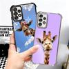 Giraffe Animal Pattern Plating Phone Case For Samsung A17 A07 A37 A57 A16 A56 A15 A55 A14 A54 A13 A53 A26 A36 A25 A35 A24 A34 A2