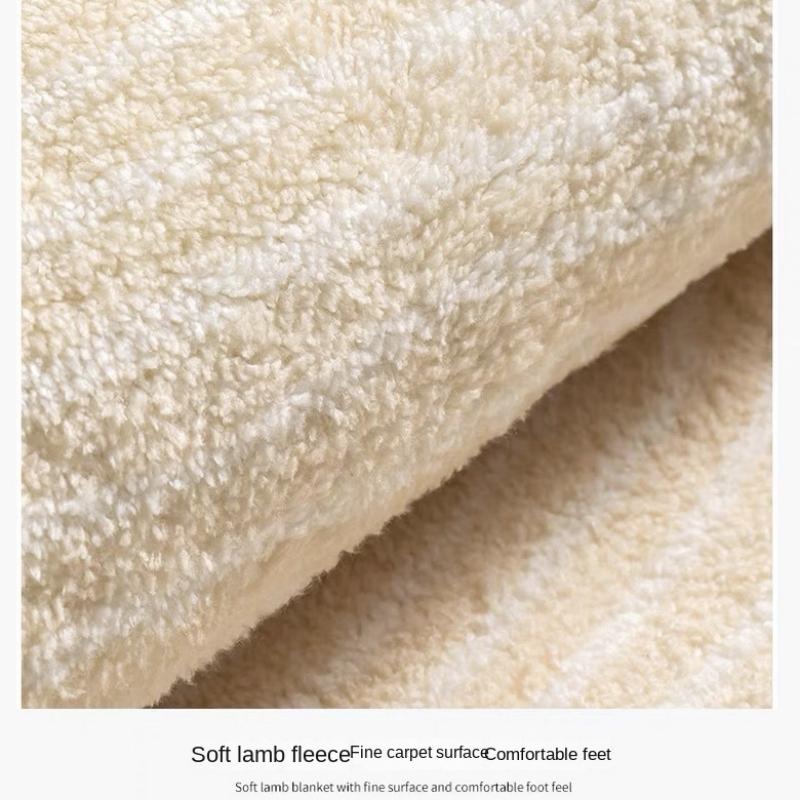 Kaschmir-Bettvorleger, Wohnzimmer, Wabi-Sabi, weicher Plüsch, Schlafzimmer, langer Streifen, dicke Couchtischdecke, Erkerfenster-Bodenmatte