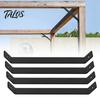 Holzrahmenverbinder 4 Stück 45 Grad Winkelstützwinkel für Pergola, Robuster Innenbau-Verbindungselement Stahl Rostbeständiger Rahmen,