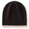 New cashmere hat autumn and winter women's warm knitted hat trendy color matching fashion wool hat cold hat