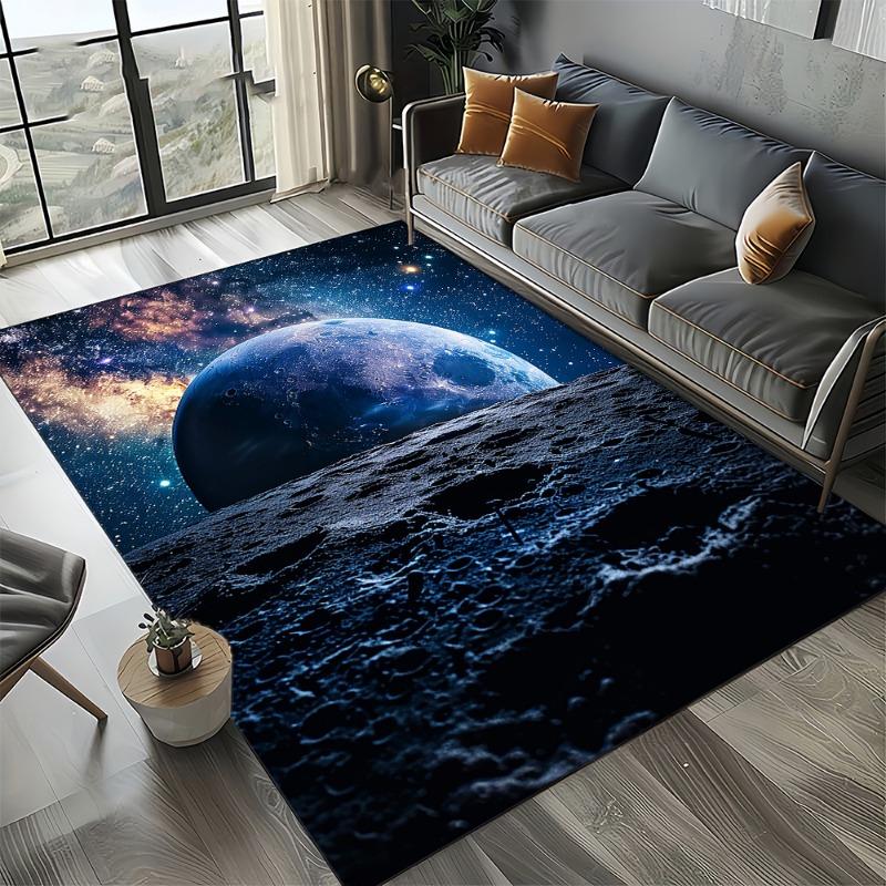 Cosmic Nebula Star Black Hole Galaxy Carpet Rugs Living Room Decor Carpets Home Bedroom Non-slip Area Floor Mat Entrance Doormat