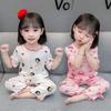 Set Pigiama per Bambini Cotone Pigiama per Bambini Pigiama Estivo Senza Maniche per Bambini Indumenti da Notte Pigiama Bambini Cartone Animato Abbigliamento per la Casa