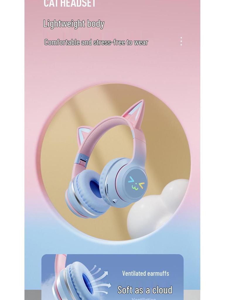 Farbverlauf BT618 Kabelloses Over-Ear Gaming Sport Headset