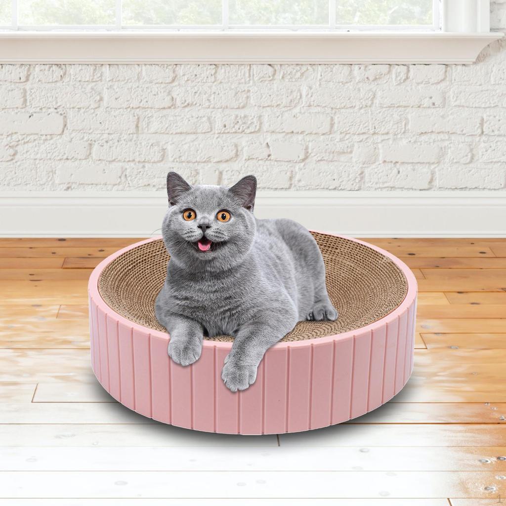 Cats Scratcher Bowl Nest Protect Furniture Anti Slip Scratching Board for Decoration