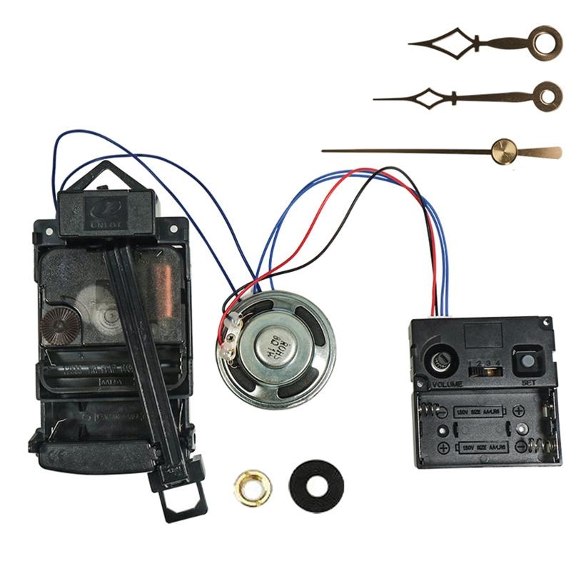 1 Set Wall Clock Movement Kit Watch Repair Set Vintage Clock DIY Quartz Mechanism Pointers Music Box 17mm Shaft