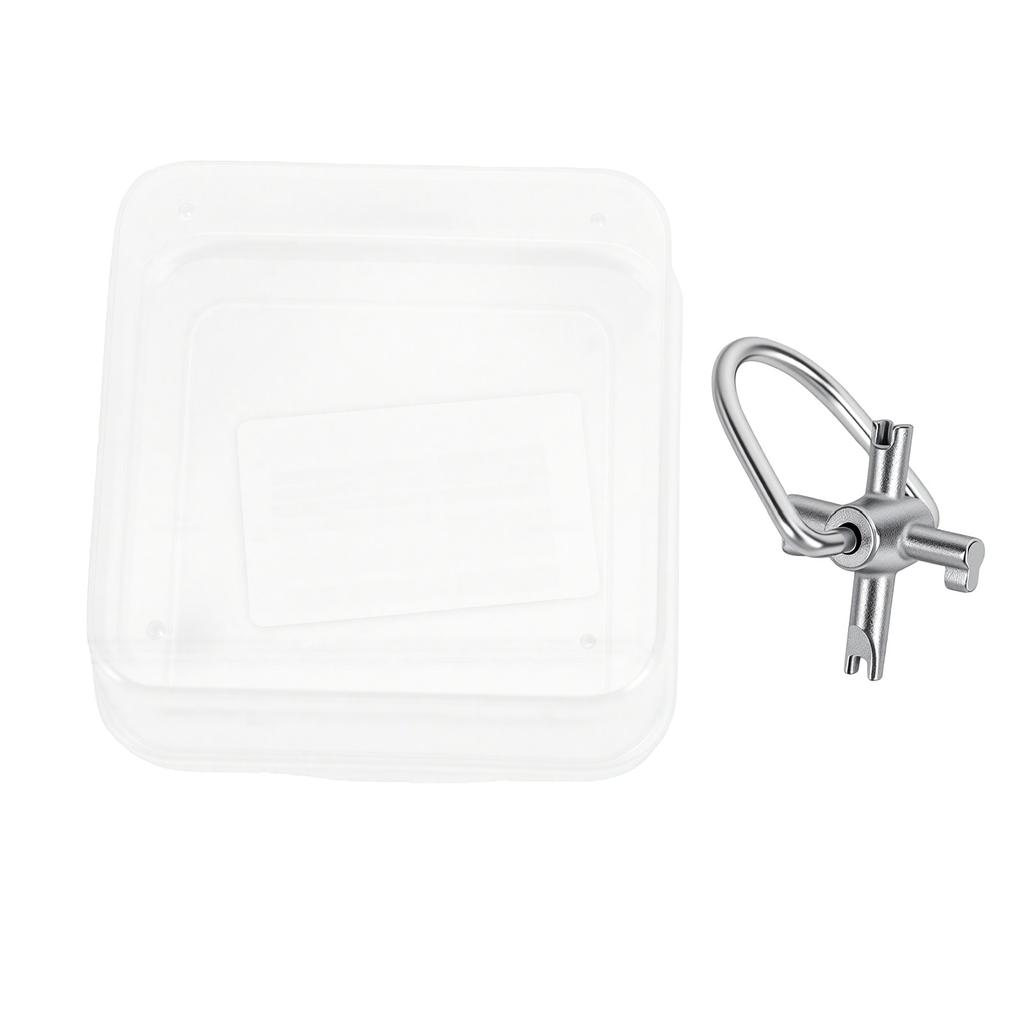 Locking Cap Key Multifunctional Metal Portable R410a R22 Universal Four Use HVAC Lock Cover Key