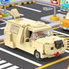 MOC Comedy Movie Dog Cart Caravan Building Block Sets Dumb's Doggy Camper Van Creative Toy Vehicle Model Children Gifts