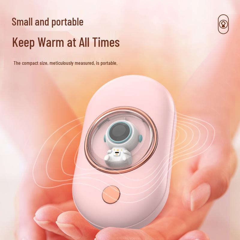 

2023 Мультяшная грелка для рук астронавта и ночник: Мини Портативный Подарок розовый