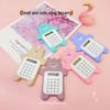 Adorable Bear Student Calculator - Portable Mini Office & Learning Supplies, Ideal for Small Gifts & Rewards.