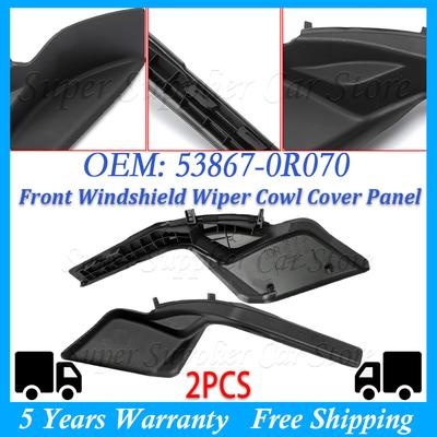 New Front Windshield Wrap Corner Trim Wiper Cowl Side Trim Cover For Toyota RAV4 RAV 4 XA50 2020 2021 2022 For LHD 53867-0R070