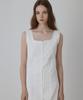 Kwinseulaebis Pure Cotton Lace-Trimmed Eyelet Midi Dress