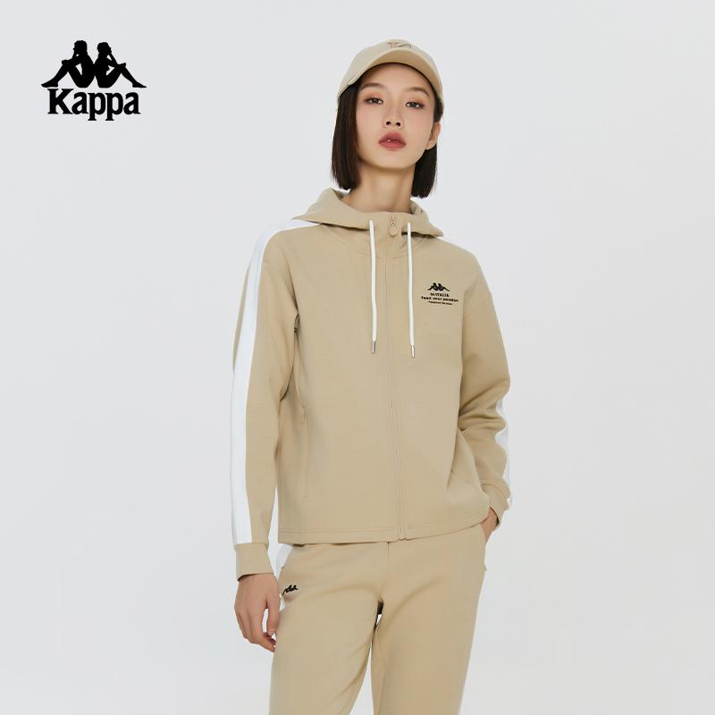 Kappa Back-to-Back New Spring and Autumn Sports Jacket Women's Hoodie Casual Top Trend