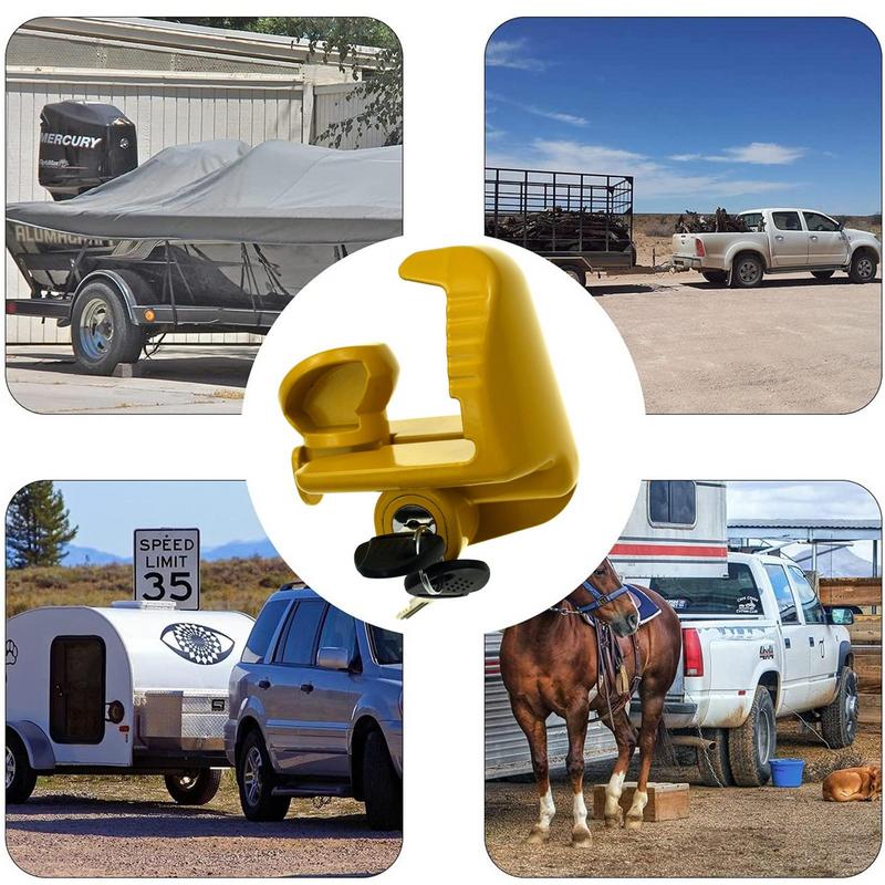 Anhängerkupplungsschloss Verstellbares Kupplungsschloss Kupplungsschloss Diebstahlsicherung Sicherheitsverschluss Anhängerzubehör Für LKWs Boote