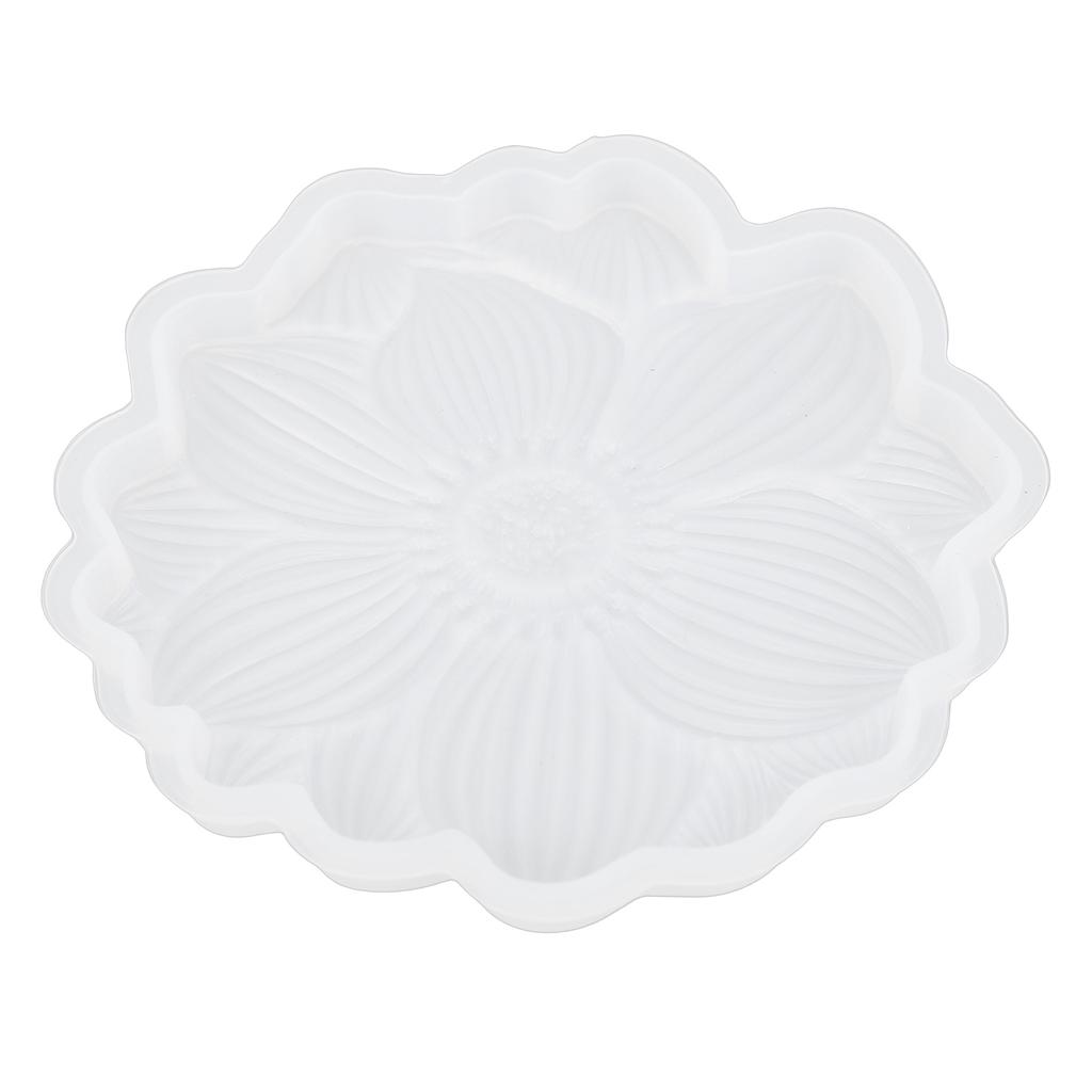 Molde de Silicona de Resina con Forma de Flor Reutilizable Flexible Resistente al Desgarro Molde de Bandeja Floral para Decoración del Hogar Proyecto de Arte