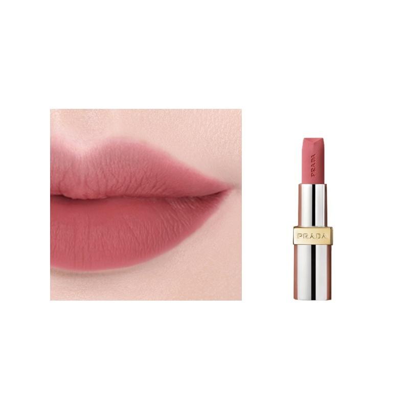 Матовая губная помада Prada Ultimate Color Overlay Легкая губная помада Мягкая дымка Косметика P58 Без подарочной коробки, без подарочного пакета красный