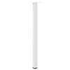 Vidaxl Nogi Do Stolika Kawowego, 4 Szt., Biale, 72-74 Cm, Stal