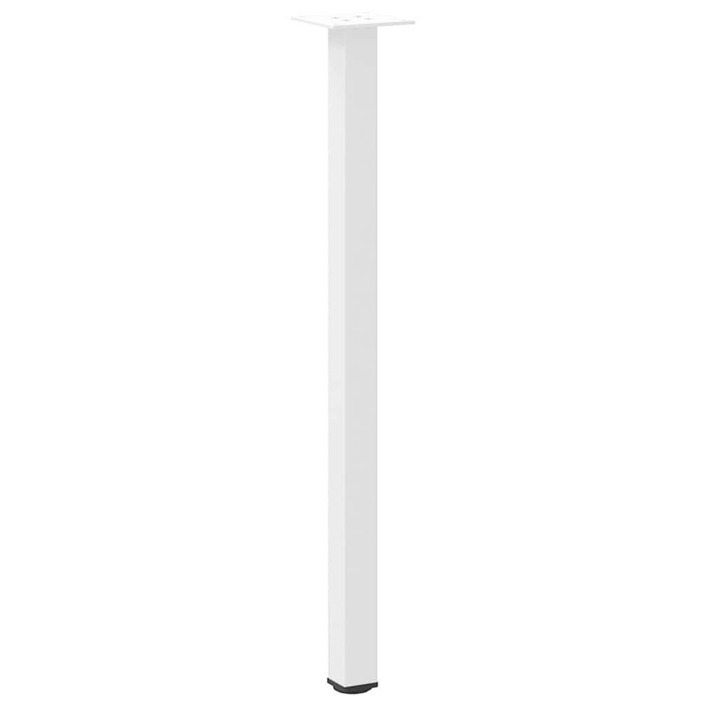 Vidaxl Nogi Do Stolika Kawowego, 4 Szt., Biale, 72-74 Cm, Stal
