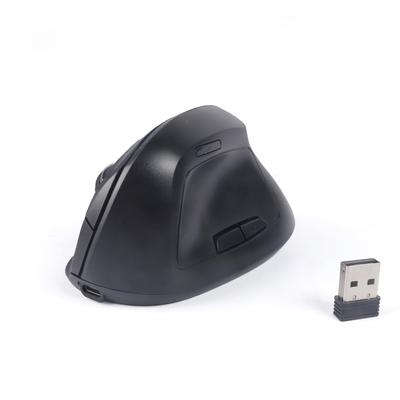 Vertical Bluetooth 6 Compatible with Windows and Microsoft Surface Black Mouse, Wireless, & 2.4G, USB, 3-Mode, Vertical, Quiet, Buttons, Optical,