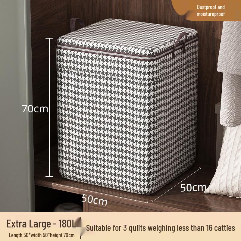 Waterproof Fabric Storage Bag - Large Capacity for Quilts, Comforters, and Closet Clothes
