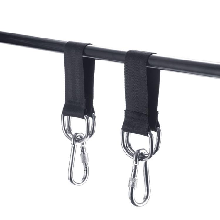 Wear Resistant Hammocks Rope High Strengths Tree Hanging Swing Fixing Strap for Gym and Camping Use With Carabiners