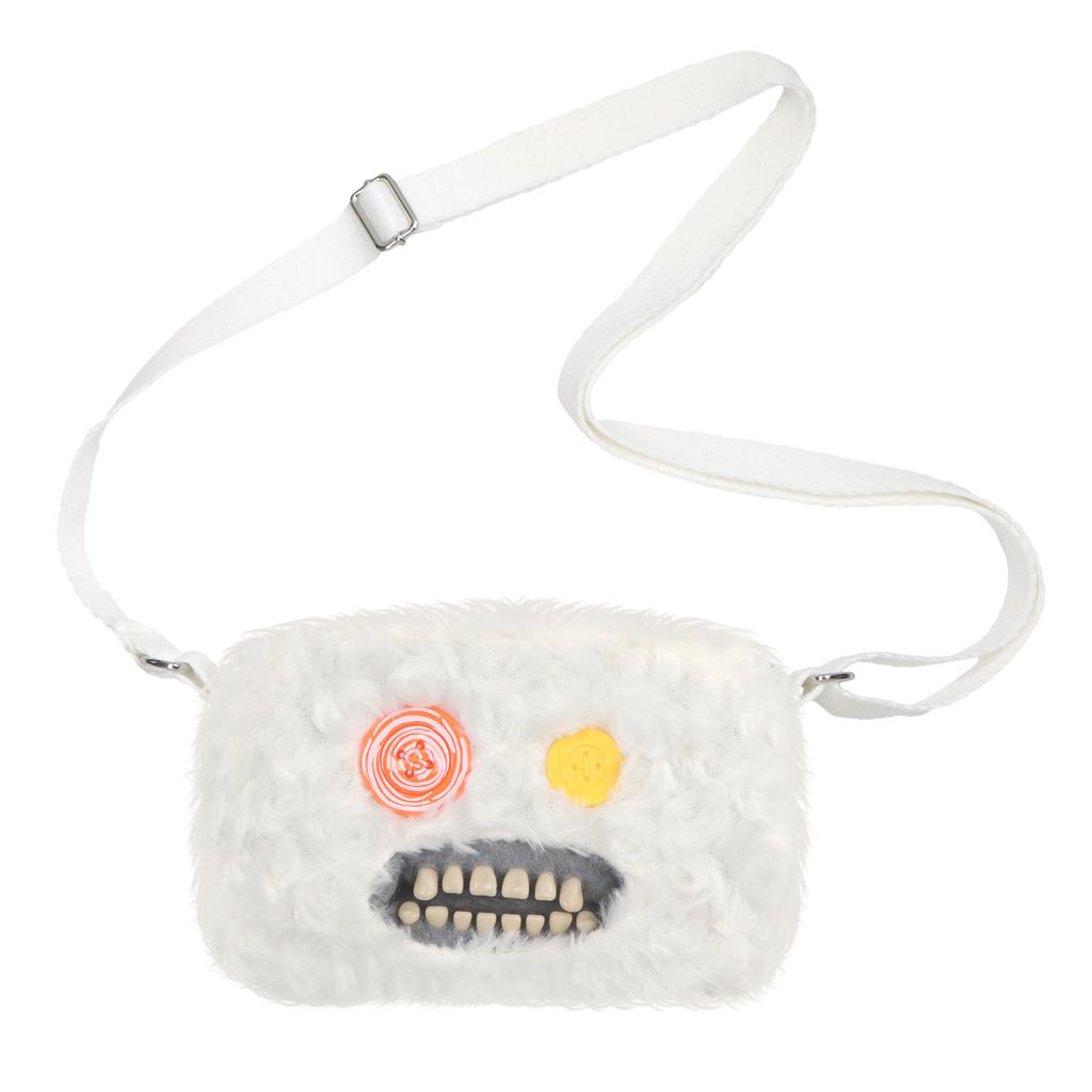Fluffy Crossbody Bag Wide Eyed Weirdo Screech Dolls Ugly Tooth Monster Plush Toys Big Head Furry Backpack Gifts