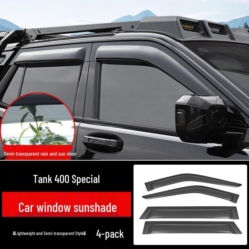 

Enhanced Rain Guard for Tank 400 Hi4-T - Thickened & Widened Car Window Shield