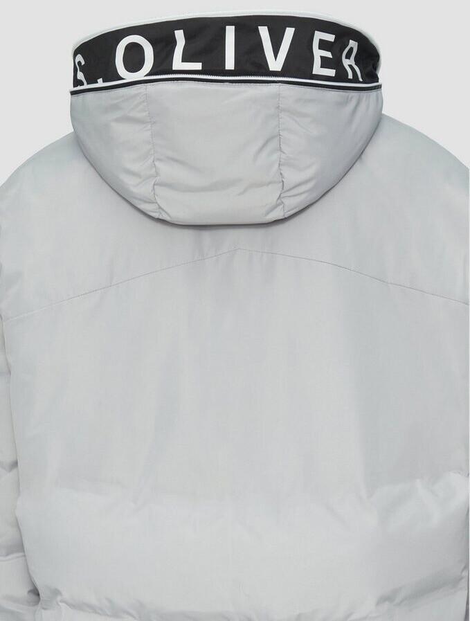 Демисезонная куртка s.Oliver Водоотталкивающая мягкая блуза с контрастными деталями серый 2156367.9105.