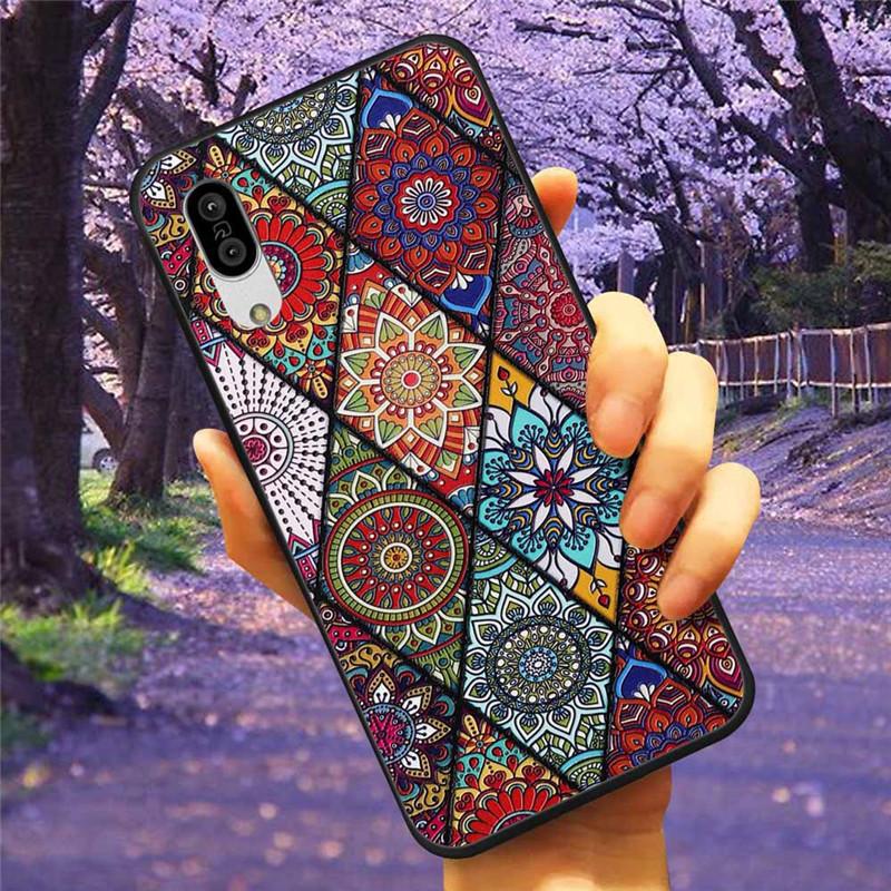 For Sharp Aquos Sense3 Case 3D Flower Relief Silicone Soft Emboss Cover For Sharp Aquos Sense 3 Lite Sense6 6 Luxury Cartoon
