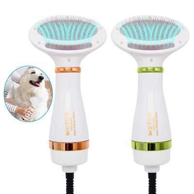 Pet Köpek Saç Kurutma Makinesi 2'si 1 arada Kedi Köpek Kurutma Makinesi Bakım Ve Bakım Sıcaklığı Ayarlamak Düşük Gürültü Evcil Hayvan Fırçası Uzun ve Kısa Köpek Malzemeleri
