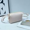 Borsa a Spalla Quadrata Mini Monocolore Tessuta a Mano da Donna Compatta a Tracolla Con Grande Capacità Morbida Pelle PU