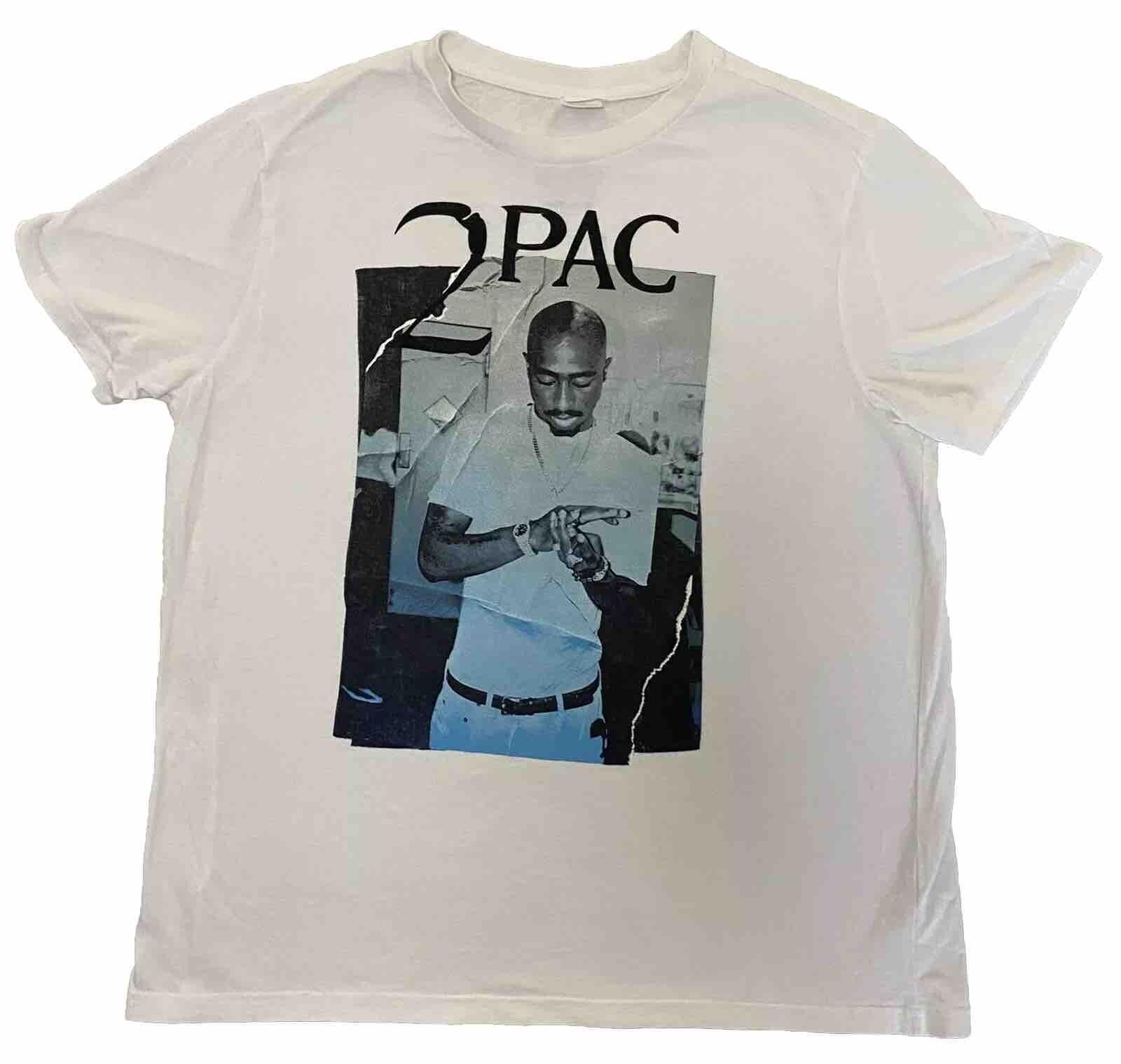 Y2k Makaveli Branded TuPac Shakur Rap Tee T-shirt Adult XL 2Pac Tupac L