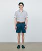 V2 Boxy Oversized Striped Roll-Up Half Shirt_Navy