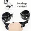 SM Sex  Leather Handle Handcuffs Eroticism Sexual Restraint Props Bondage Gear for Couples Master Slave Training  Sextoys