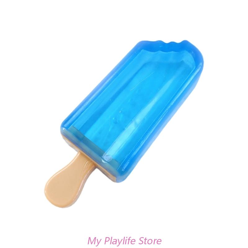 Summer Water Injection Frozen Toy Dog Chew Toy Squeak Teether Ice Lolly Popsicles Shape Dog Sound Toy Chew Toy TPR Teether