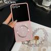 Bling Glitter for Magnetic Charge Case For For Samsung Galaxy Z Flip 7 6 5 4 3 Flip 7 Shockproof Wrist Strap Cover Z Flip 7