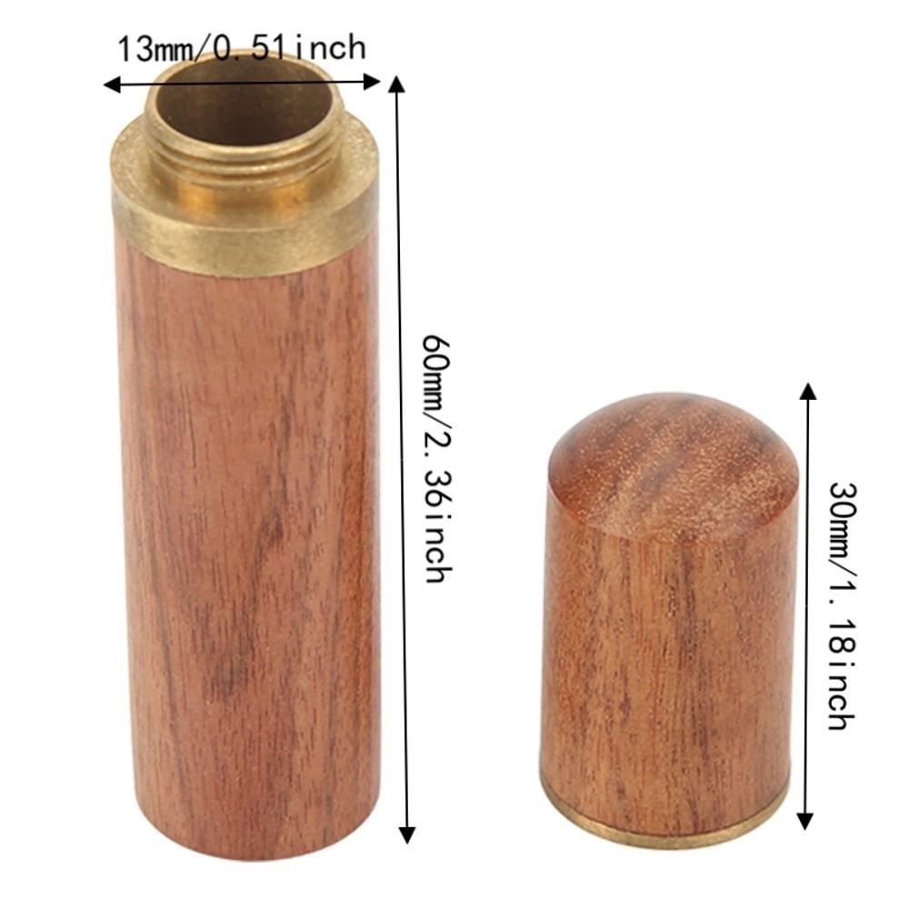 3pcs Wooden Material Needle Case Easy Cleaning Toothpick Holder Needle Storage Box Hand Crafts