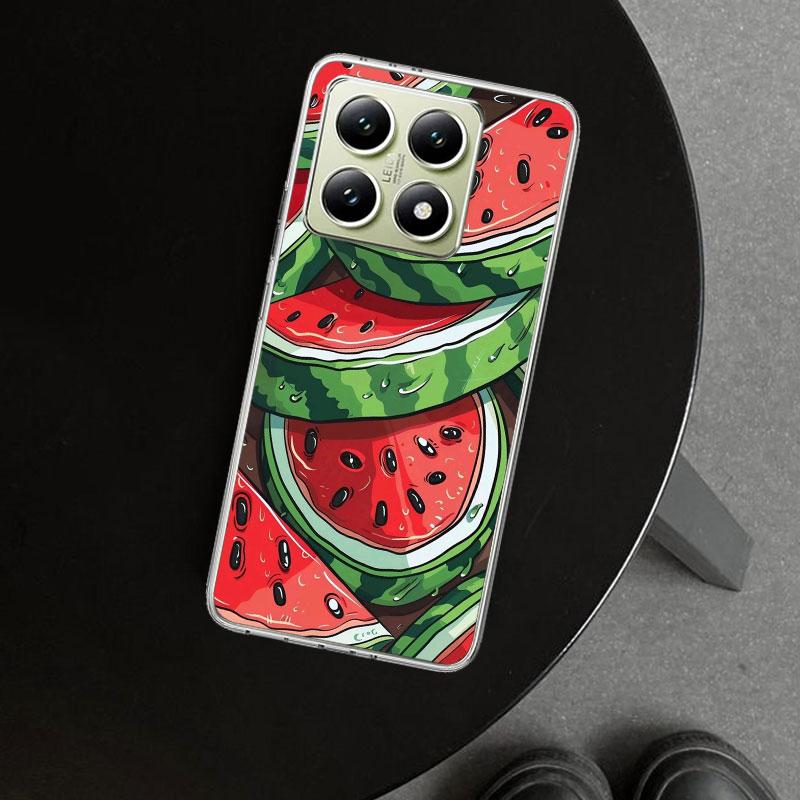 Watermelon Summer Fruit Phone Case Cover for Xiaomi Redmi Note 15 14 13 12 11 Pro Plus 14S 12S 11S 11T 11E 10S 10 Customized Fun