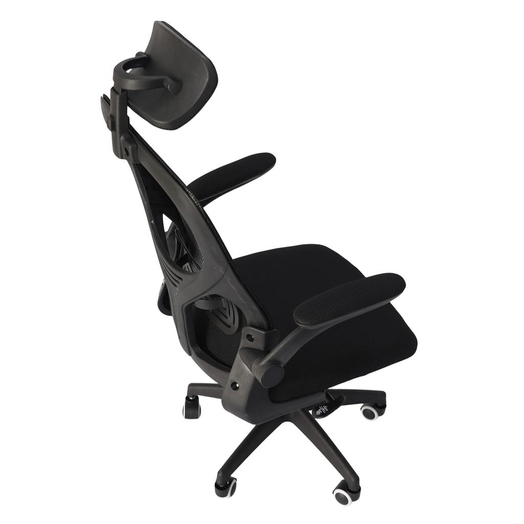 Office Chair Mesh High Back Desk Chair with Lumbar Support 3D Headrest 90 Degree Rotating Armrests Wheels Comfortable